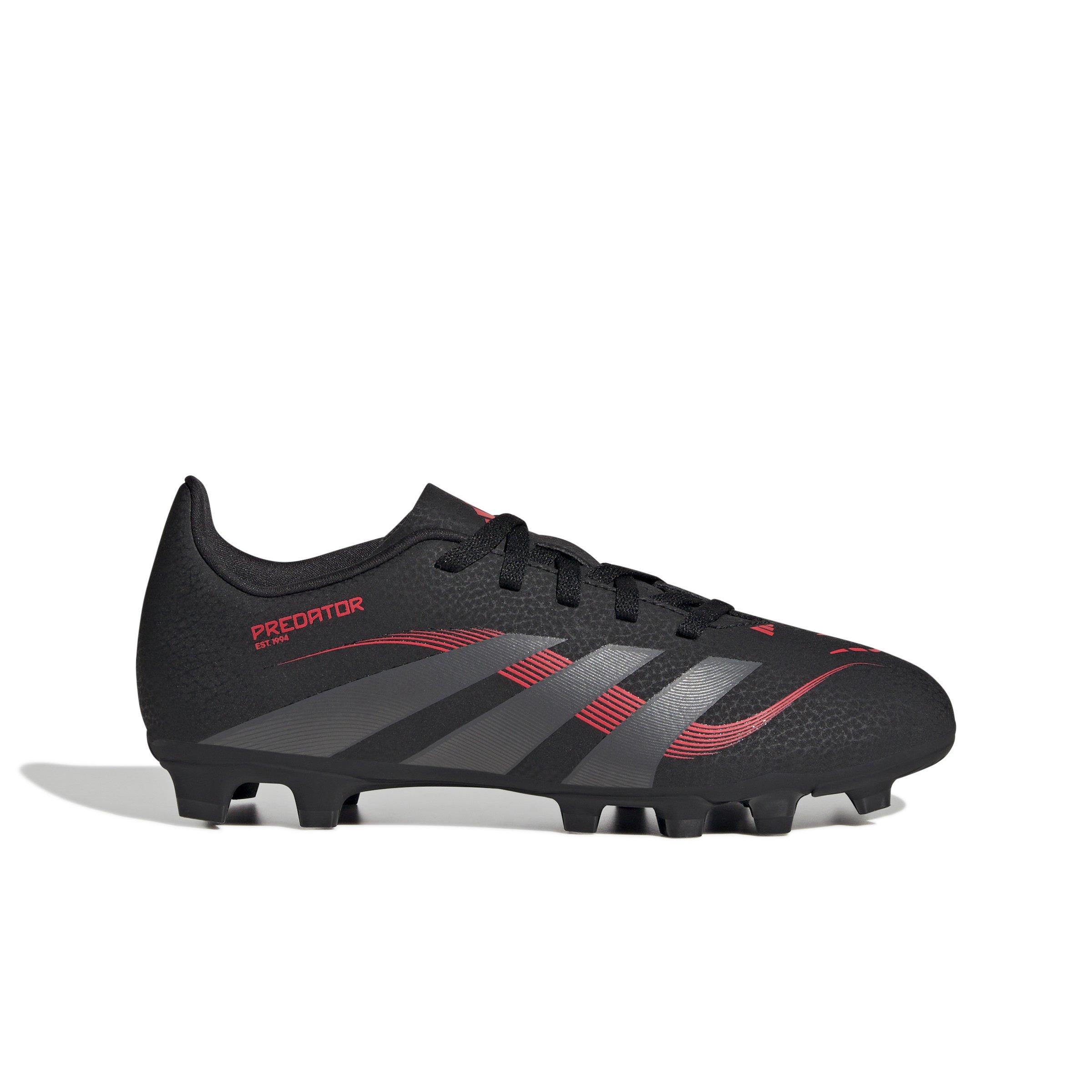 adidas Predator Club Firm/MG "Black/Grey/Red" Grade School Kids' Soccer Cleat